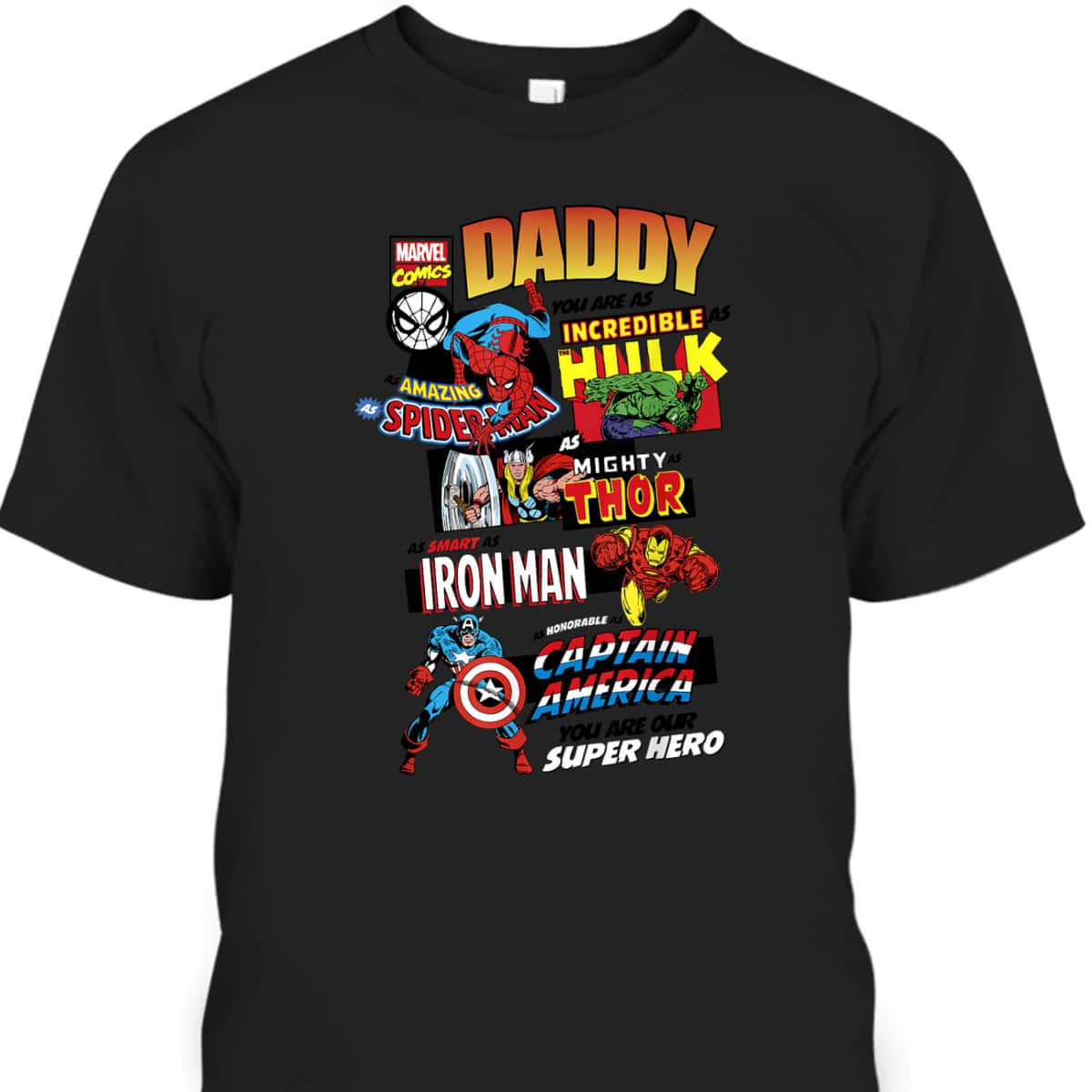 Father's Day T-Shirt Gift For Marvel Fans