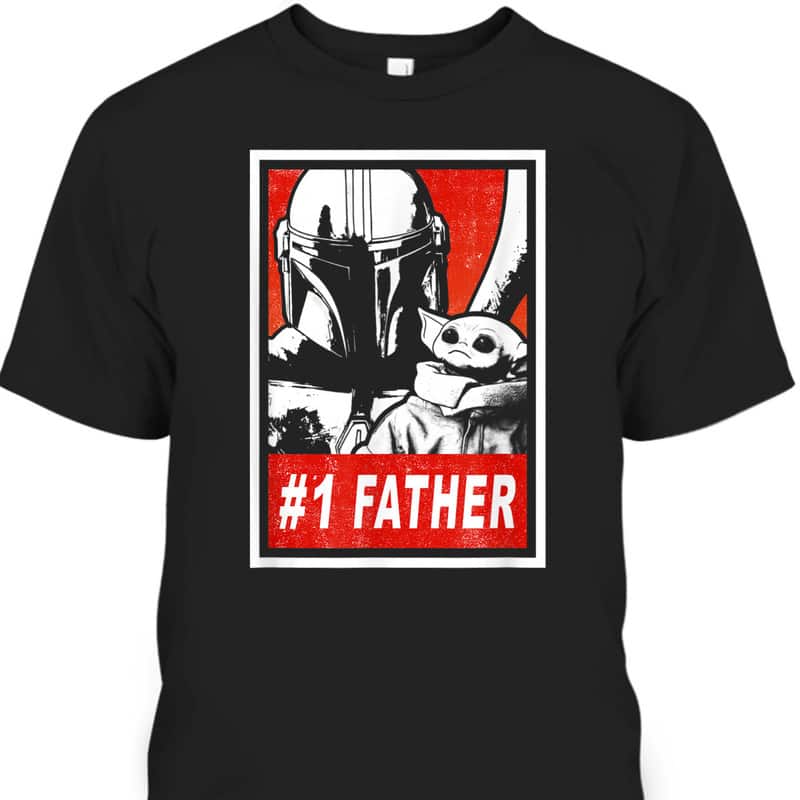 The Mandalorian & Grogu Father's Day T-Shirt #1 Father Gift For Star Wars Fans