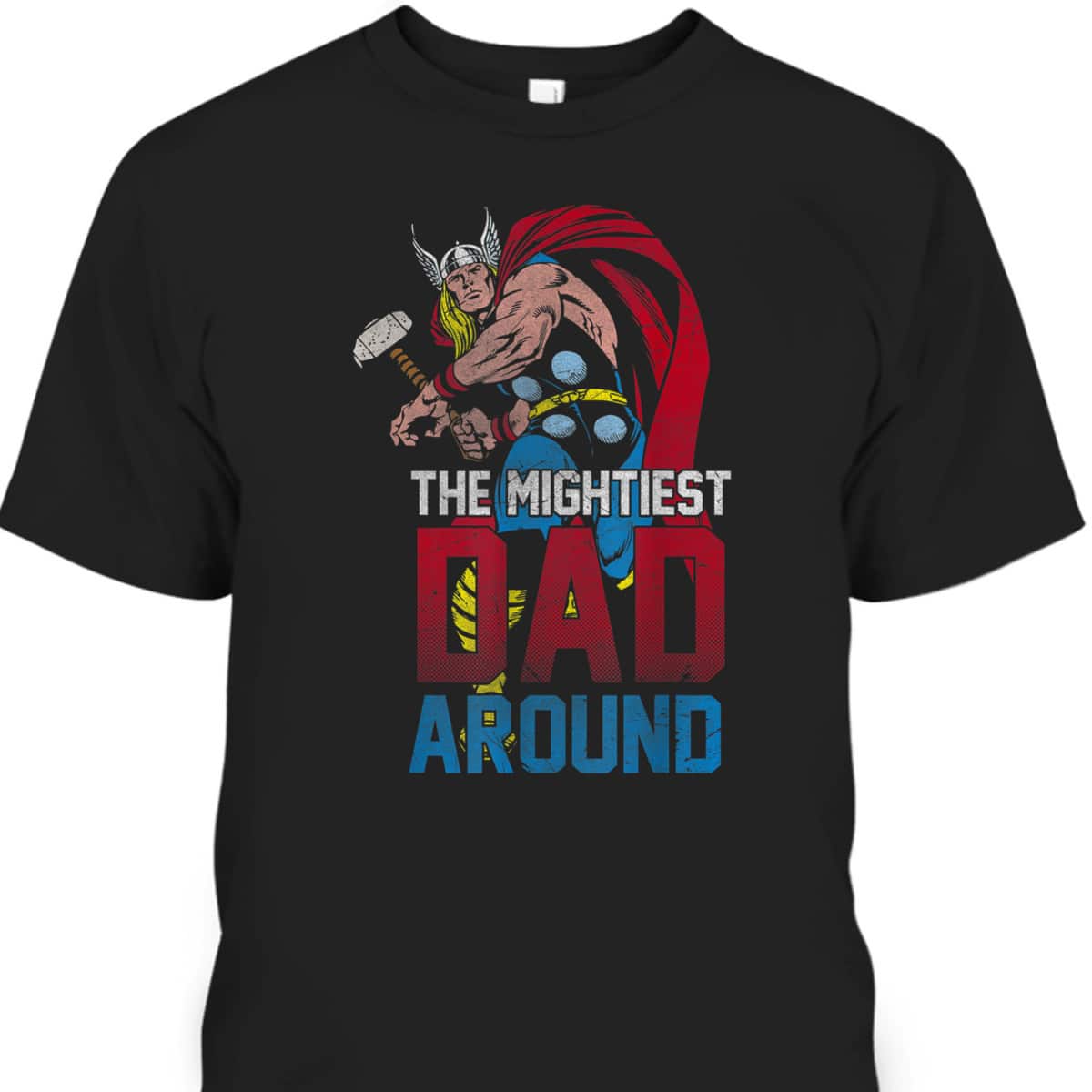 Marvel Father's Day Thor Mightiest Dad Around Vintage Comic T-Shirt