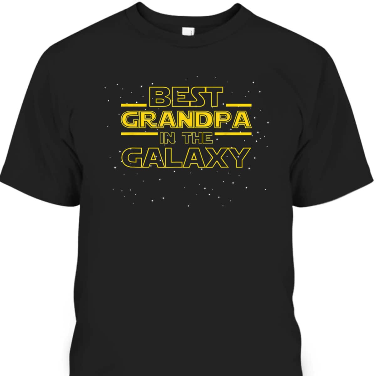 Father's Day T-Shirt Best Grandpa In The Galaxy Gift For Older Dad