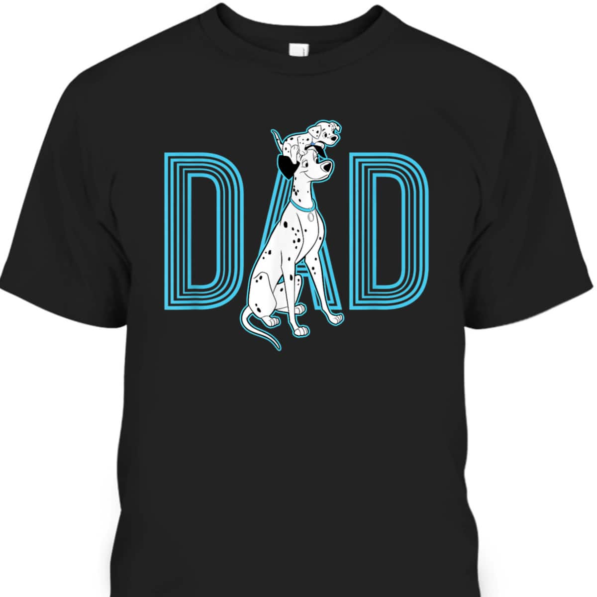 Father's Day T-Shirt 101 Dalmatians Pongo And Penny Dad Gift For Disney Lovers