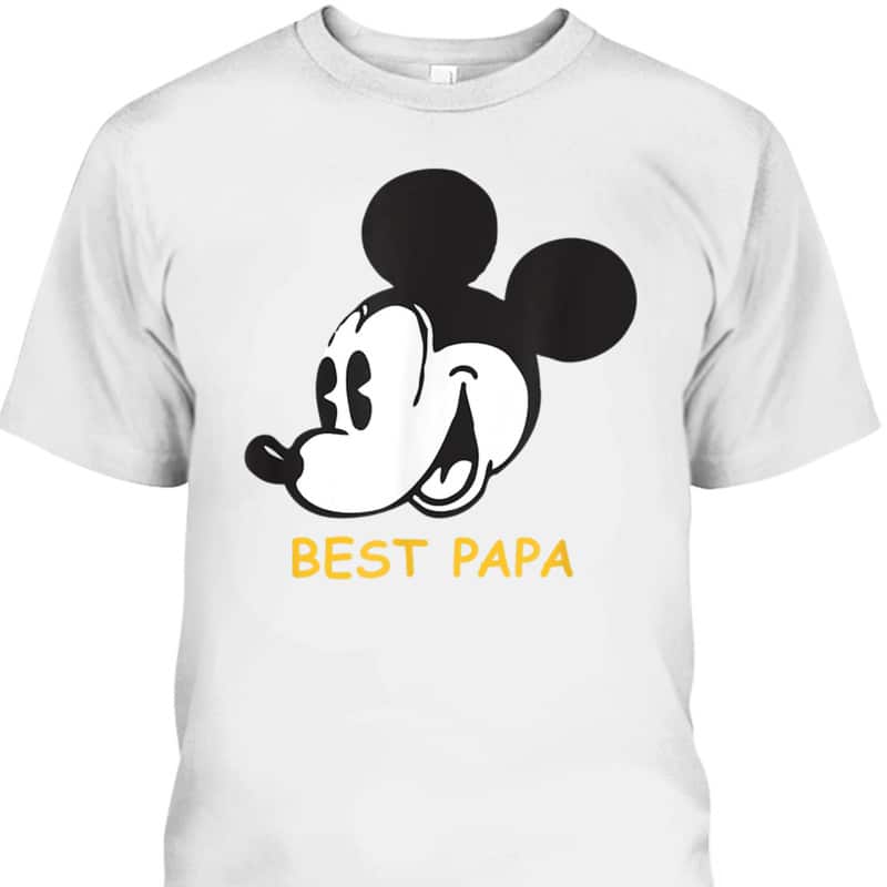 Mickey Father's Day T-Shirt Best Papa Gift For Disney Lovers