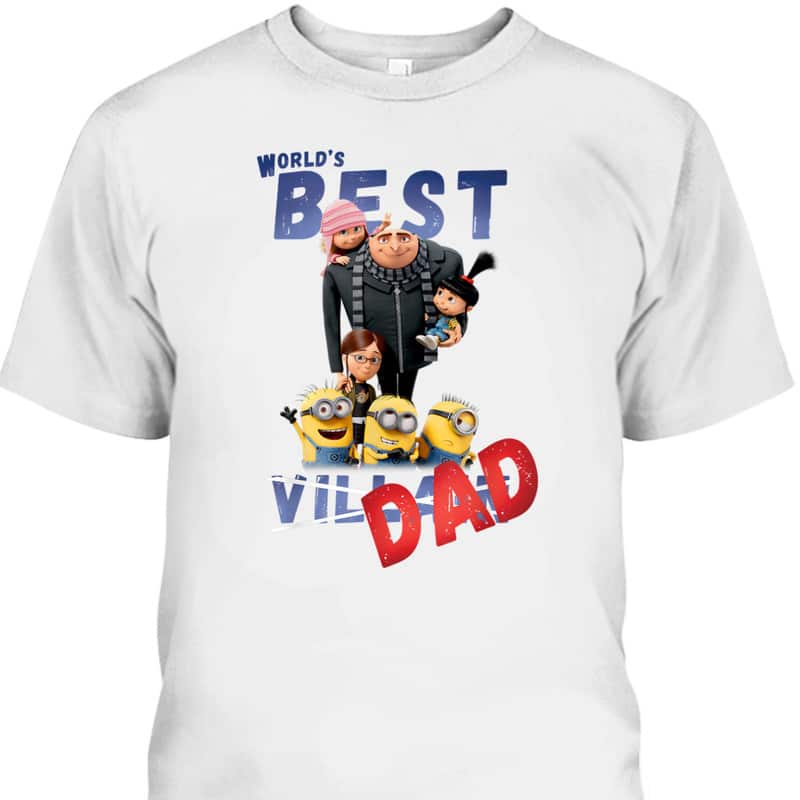 Father's Day T-Shirt Minions World's Best Dad Gift For Minion Lovers Father's Day T-Shirt Minions World's Best Dad Gift For Minion Lovers
