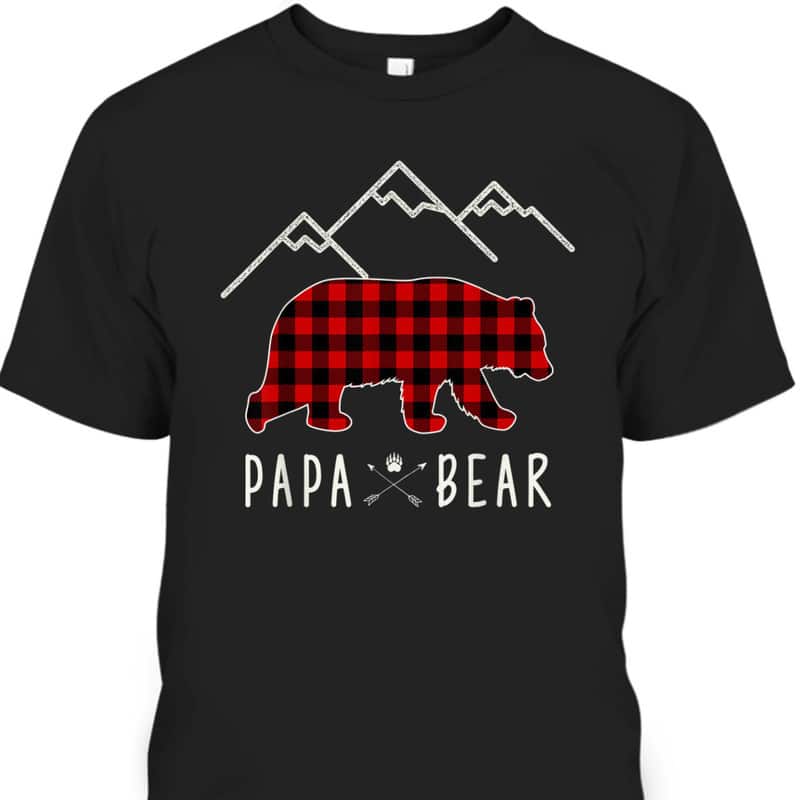Father's Day T-Shirt Papa Bear Cool Gift For Dad