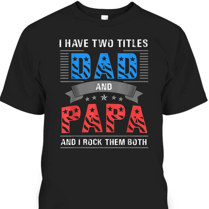 Dad And Papa Cool Father's Day T-Shirt Gift For Dad Who Has Everything