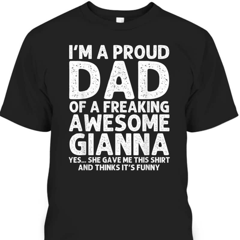 Funny Father's Day T-Shirt Father-In-Law Gift From Daughter-In-Law