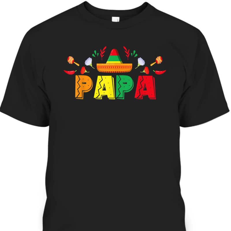 Father's Day T-Shirt Papa Best Gift For Dad From Daughter