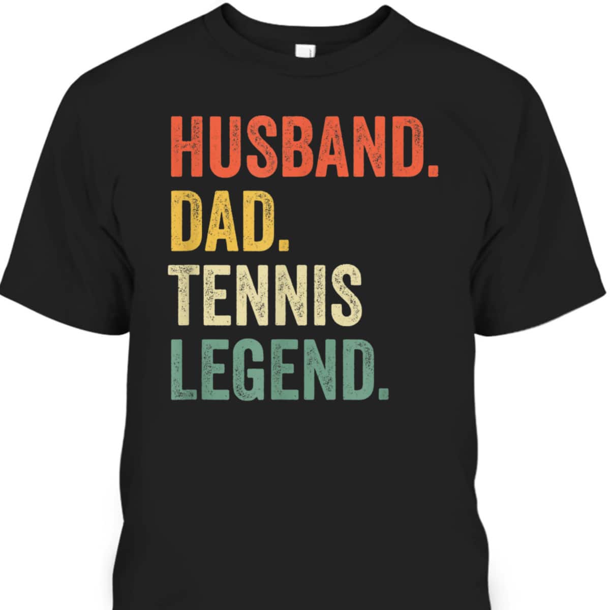 Vintage Father's Day T-Shirt Husband Dad Tennis Legend Gift For Sport Lovers