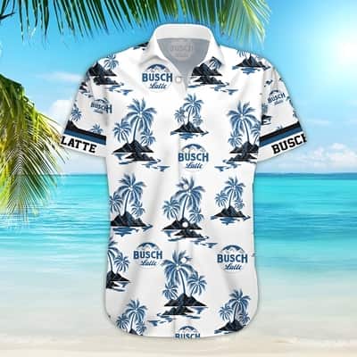 Busch Latte Hawaiian Shirt Gifts For Beach Holiday