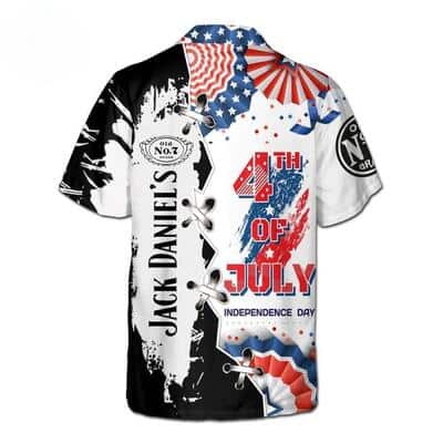 Jack Daniels Hawaiian Shirt US 4th Of July Independence Day