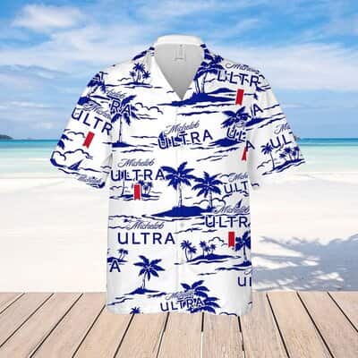 Michelob Ultra Hawaiian Shirt Beach Pattern Gift For Beer Lovers