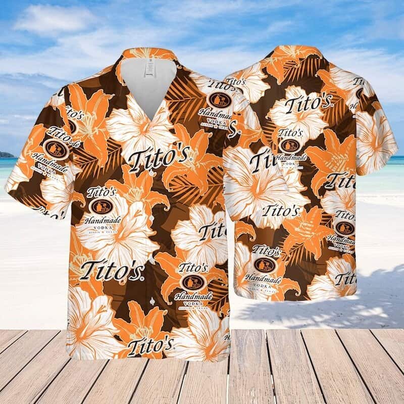 Tito's Hawaiian Shirt Beach Gift For Vodka Lovers