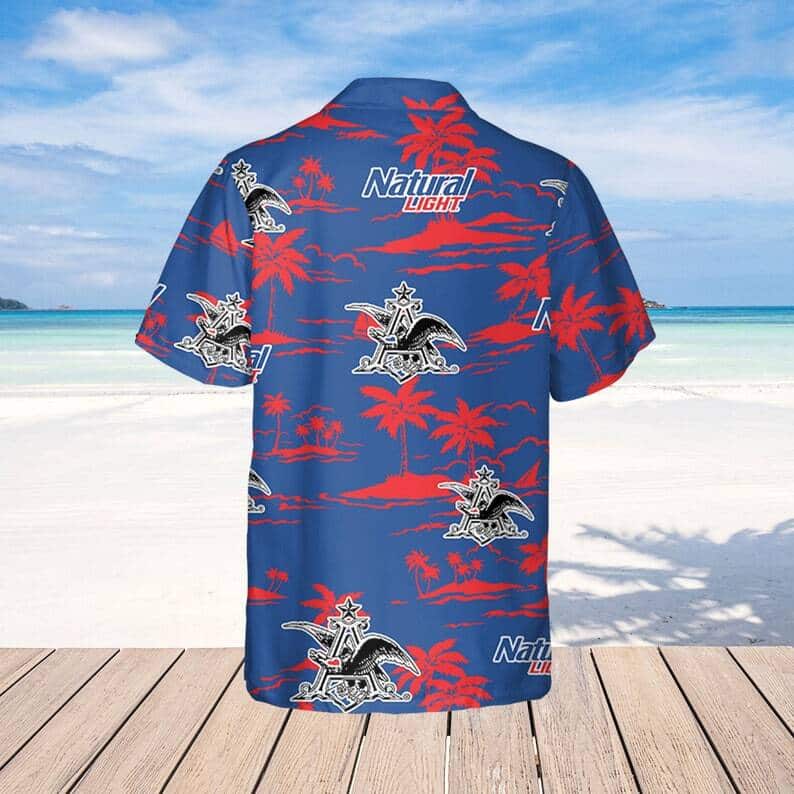Natural Light Hawaiian Shirt Beach Gift For Beer Lovers