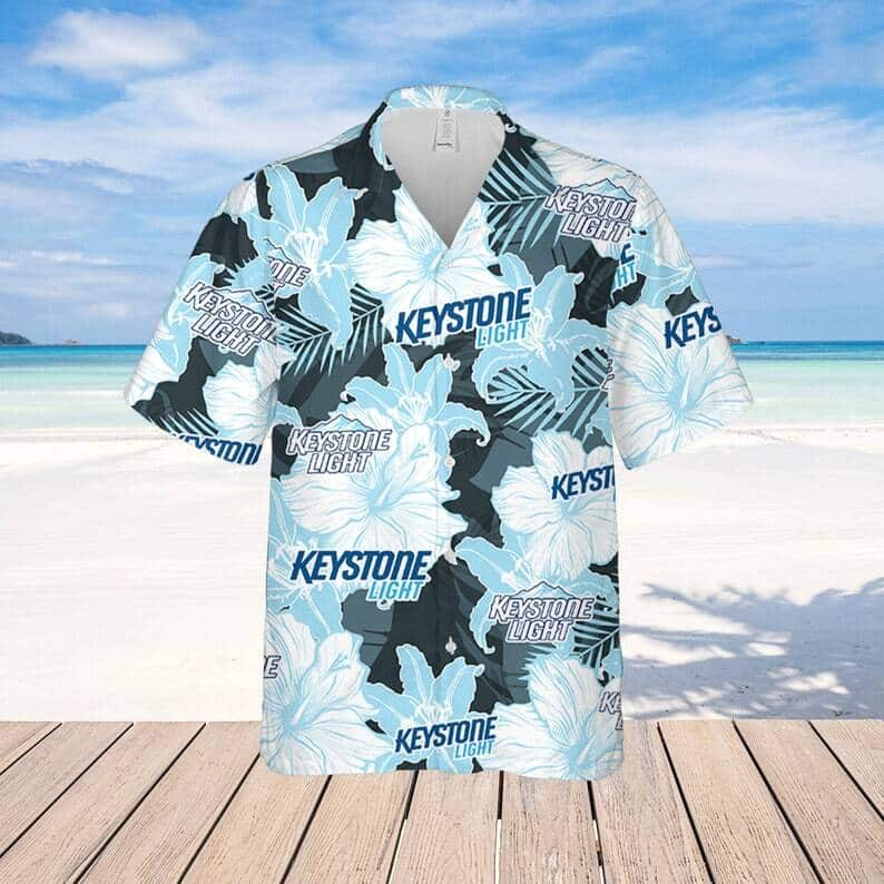 MLB LA Dodgers Hawaiian Shirt Palm Leaves Pattern All Over Print