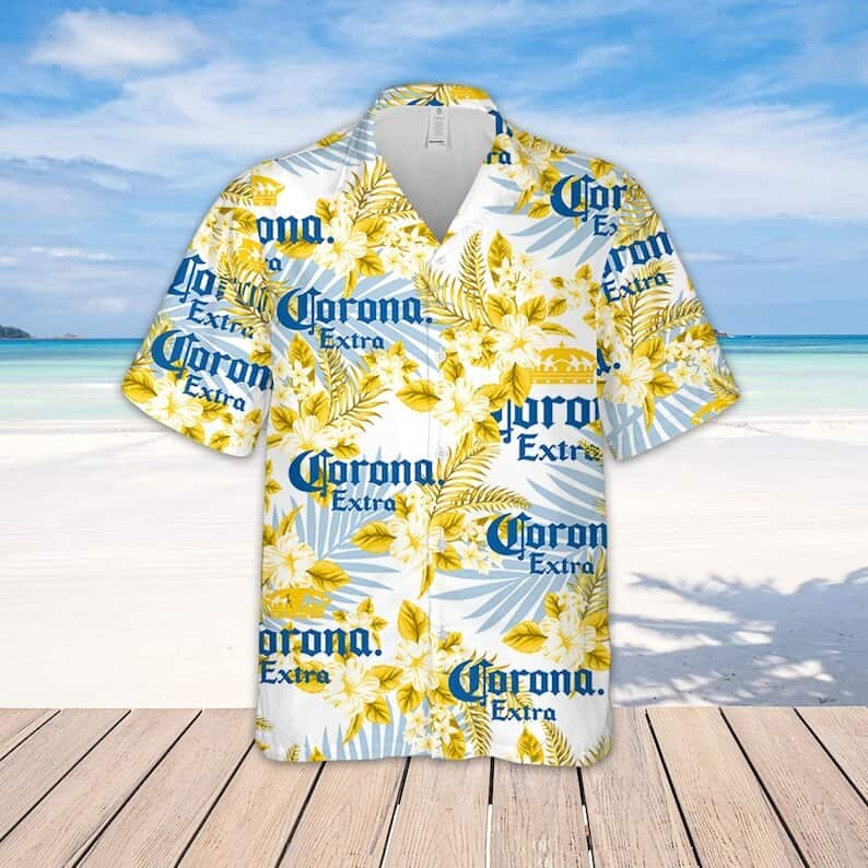 New York Yankees Hawaiian Shirt Tropical Flower Pattern Beach Gift