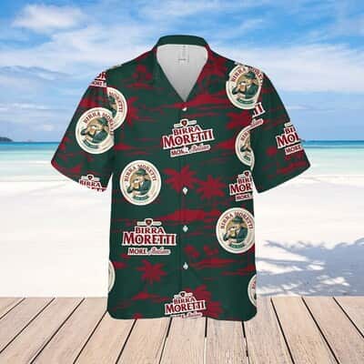Birra Moretti Beer Hawaiian Shirt Beach Gift For Him
