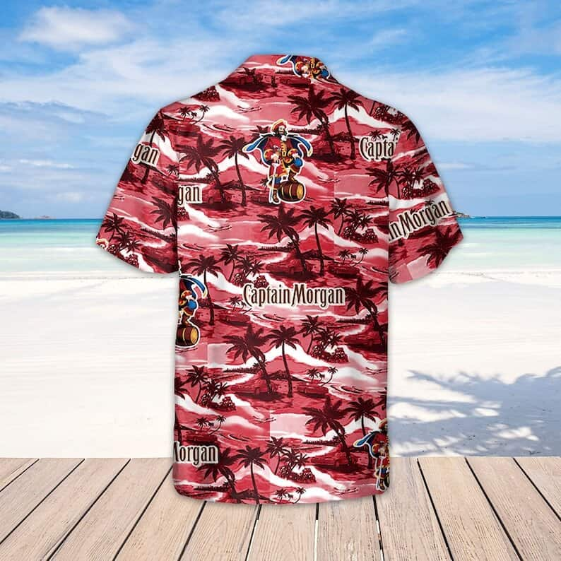 Captain Morgan Baseball Jersey Coconut Tree Pattern