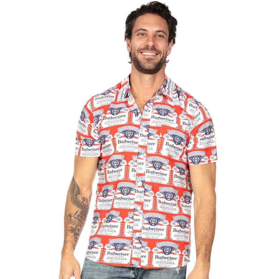 Men's San Francisco Giants Tommy Bahama White Flamingo King Button-Up Shirt