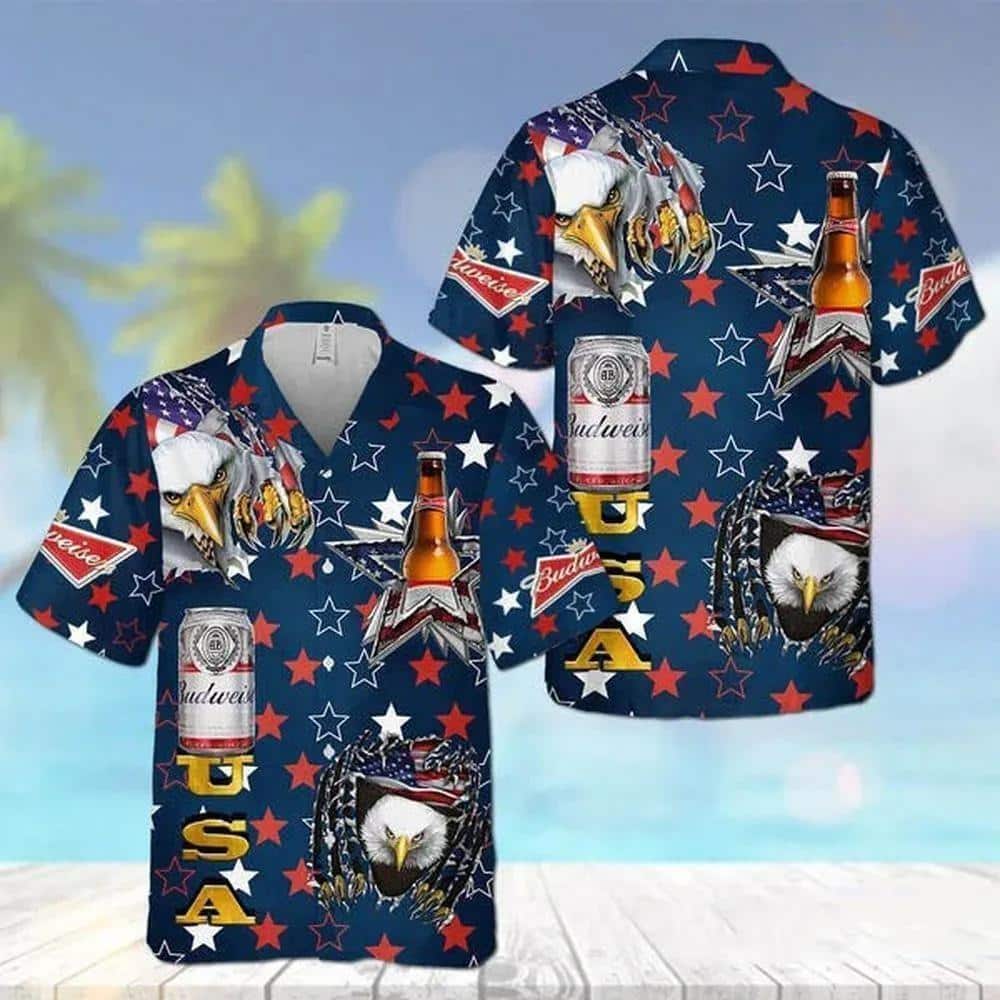 Chicago Cubs American Flag Logo Hawaiian Shirt Vacation Gift For