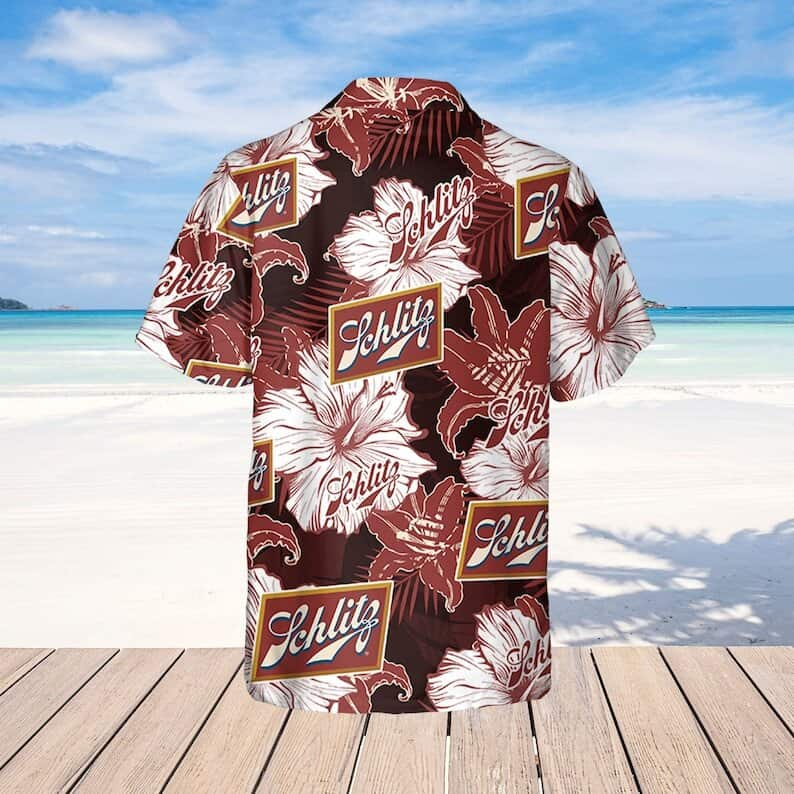 Milwaukee Brewers Vintage Sea Island Pattern Hawaiian Shirt And