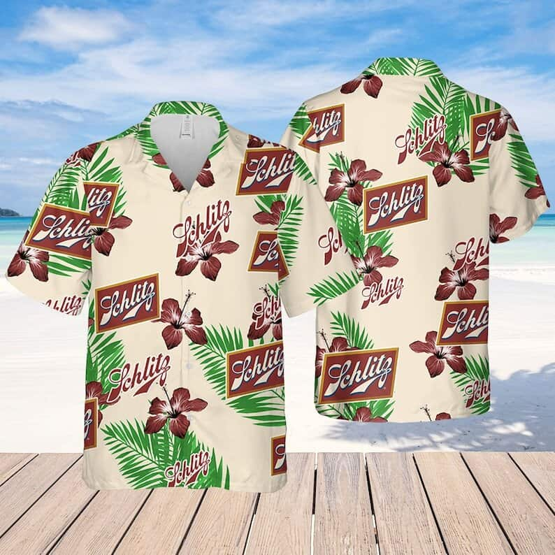 Miller Lite Hawaiian Hibiscus Flower Pattern,Tropical Beach Shirt, Hawaiian  Flower Shirt, Hawaiian Beer Shirt - Trendy Aloha