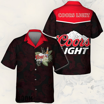 Coors Light Hawaiian Shirt Tribal Pattern Best Gift For Beer Lovers