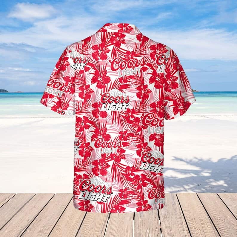 Coors Light Hawaiian Shirt Tropical Beach Gift For Beer Lovers