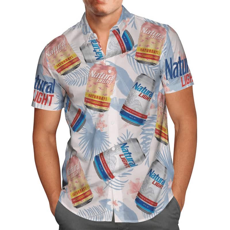 Natural Light Beer Hawaiian Shirt Beach Lovers Gift
