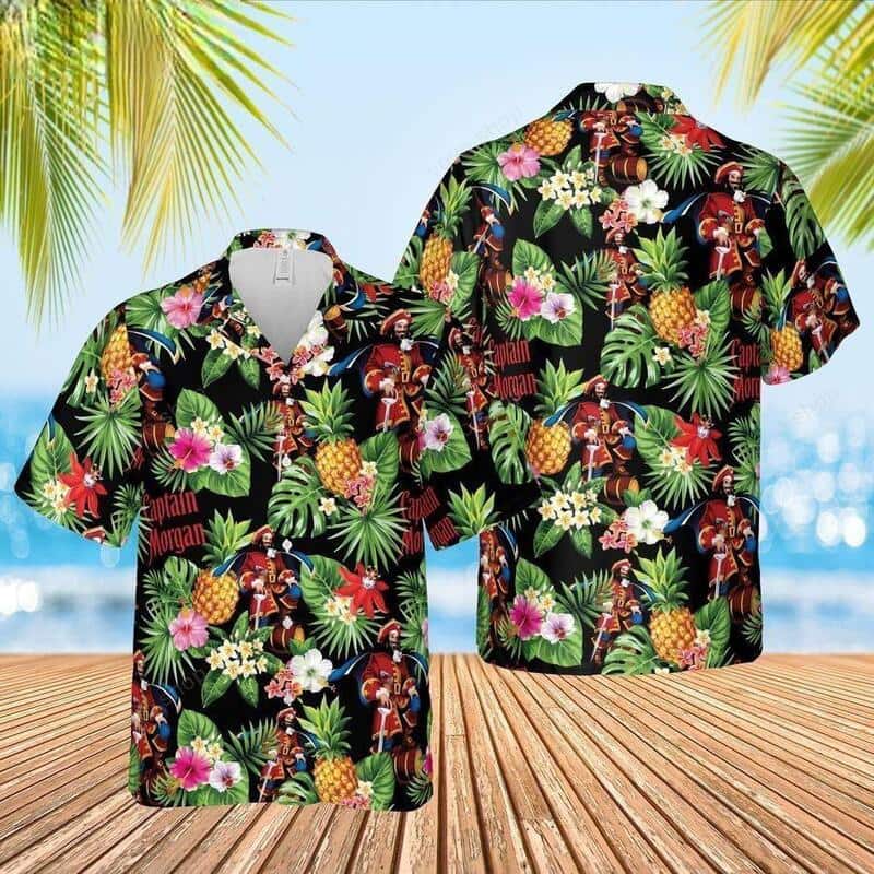 Captain Morgan Rum Hawaiian Shirt Beach Vacation Gift