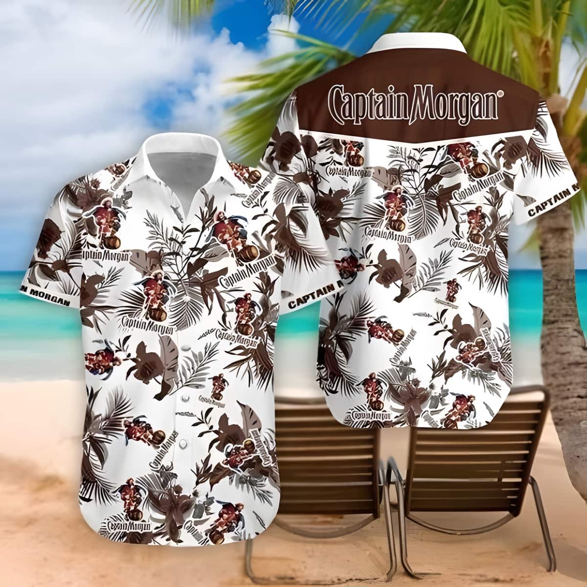 Captain Morgan Hawaiian Shirt Practical Beach Gift