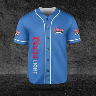 Coors Light Blue Baseball Jersey Father’s Day Beer Gift