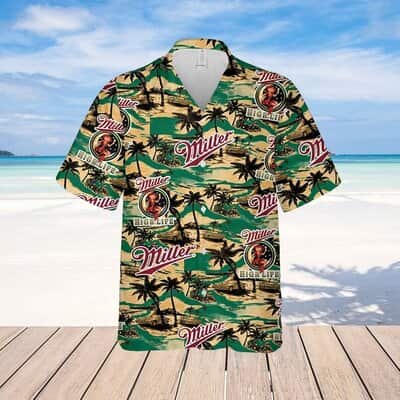 Miller High Life Hawaiian Shirt Sea Island Pattern Beach Lovers Gift