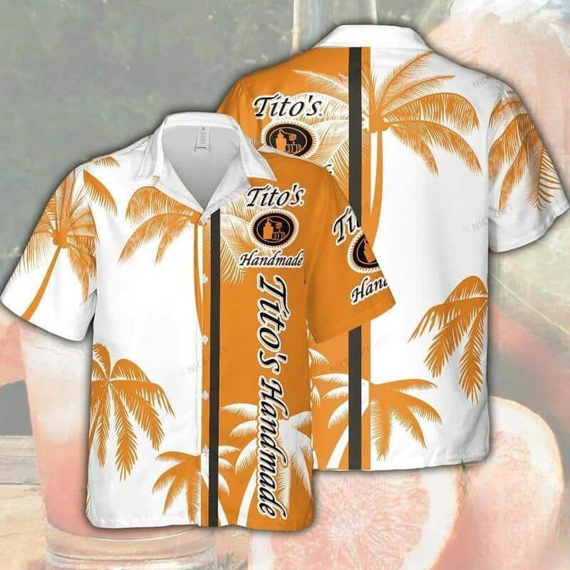 Tito's Handmade Vodka Hawaiian Shirt Palm Tree Best Beach Gift