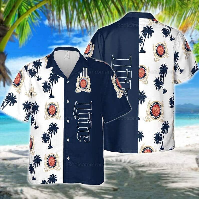 Miller Lite Beer Hawaiian Shirt Beach Gift For Him And Her