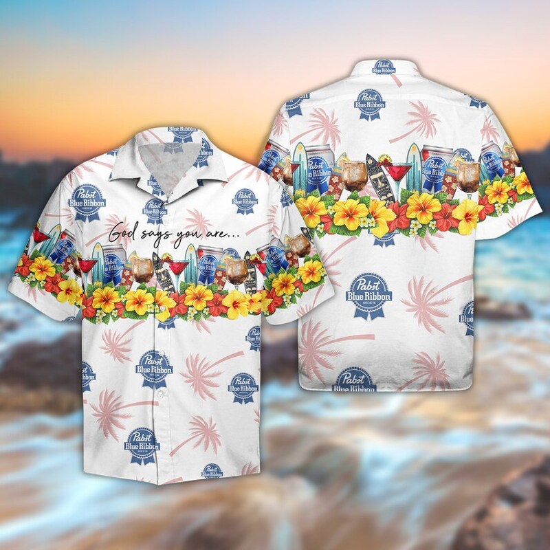 Pabst Blue Ribbon Hawaiian Shirt Trendy Summer Gift