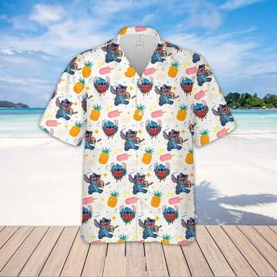 Funny Disney Stitch Hawaiian Shirt Summer Gift For Beach Trip