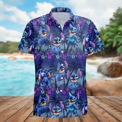 Disney Stitch Hawaiian Shirt Summer Gift For Beach Lovers