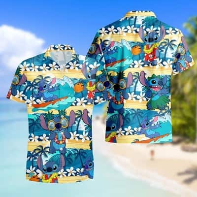 Summer Vibes Disney Stitch Hawaiian Shirt Summer Gift For Friend