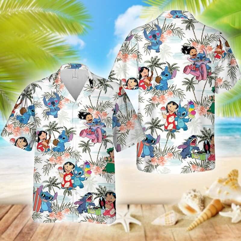 Disney Lilo And Stitch Hawaiian Shirt Cool Gift For Beach Vacation