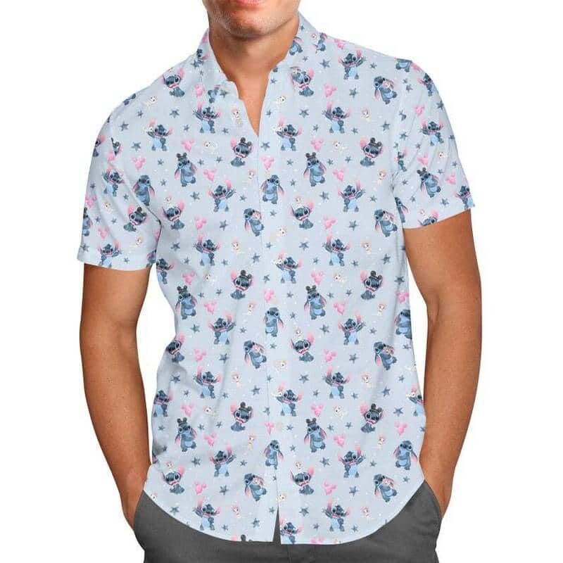 Happy Stitch Hawaiian Shirt Best Gift For Disney Lovers