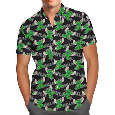 Hulk Stitch Hawaiian Shirt Gift For Disney Lovers Adults