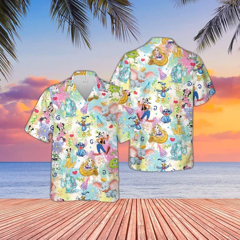 Lilo And Stitch Mens Hawaiian Shirt Shocking Lilo And Stitch Gifts