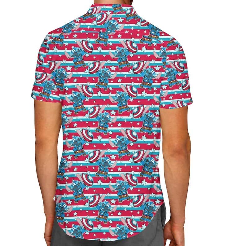 Lilo Stitch Hawaiian Shirt Popular USA Flag Stitch Gifts For