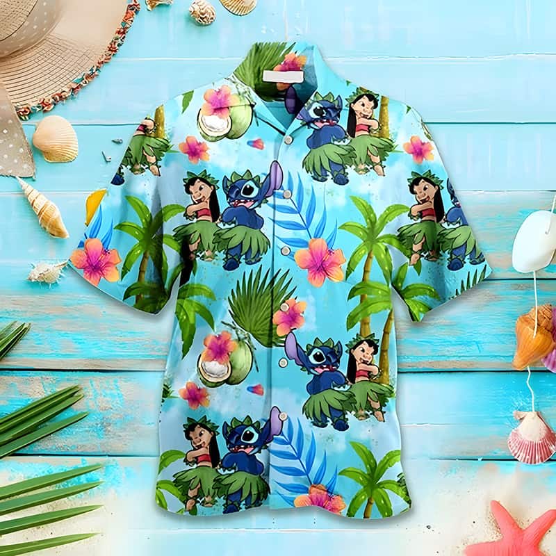 Lilo And Stitch Hawaiian Shirt Beach Gift For Friend