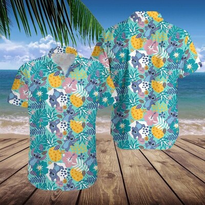 Stitch Hawaiian Shirt Disneyland Trip Beach Gift For Friend