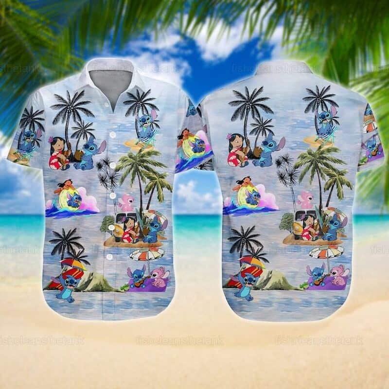 Stitch And Lilo Hawaiian Shirt Gift For Disney Movie Fans
