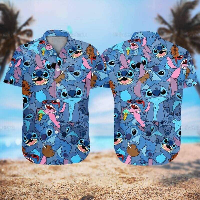 Disney Stitch Hawaiian Shirt Beach Gift For Friend
