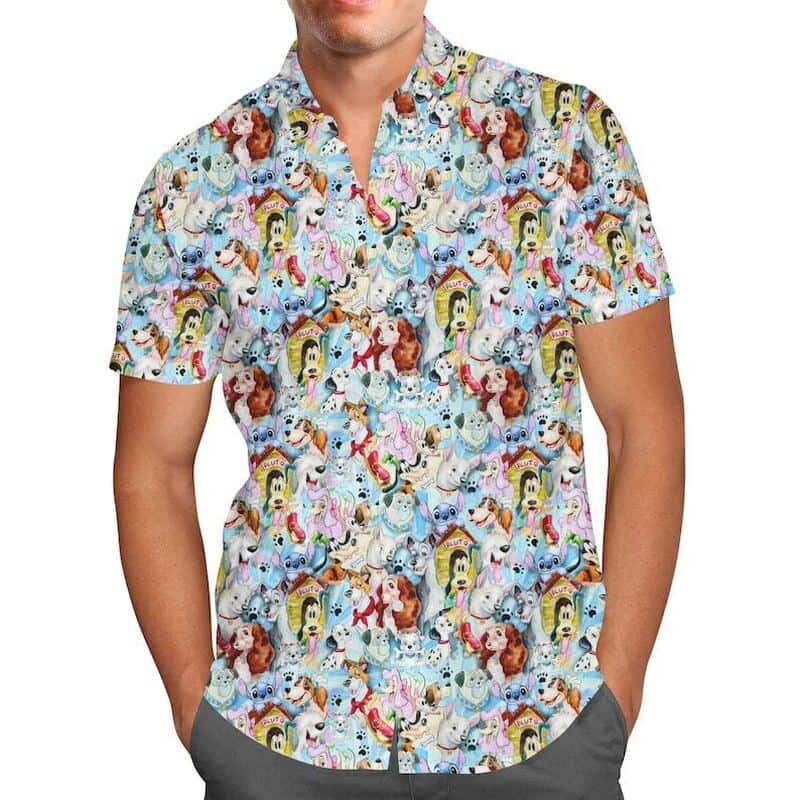 Stitch Hawaiian Shirt Disney Pattern Summer Beach Gift