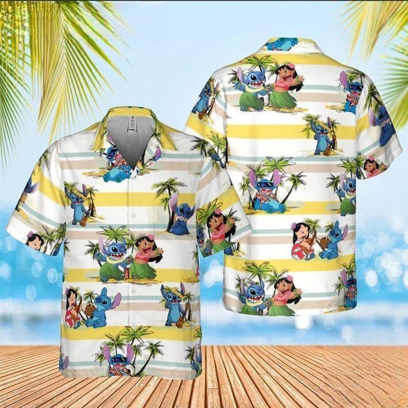 Lilo And Stitch Mens Hawaiian Shirt Shocking Lilo And Stitch Gifts