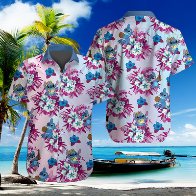 Disney Stitch Hawaiian Shirt Gift For Beach Lovers